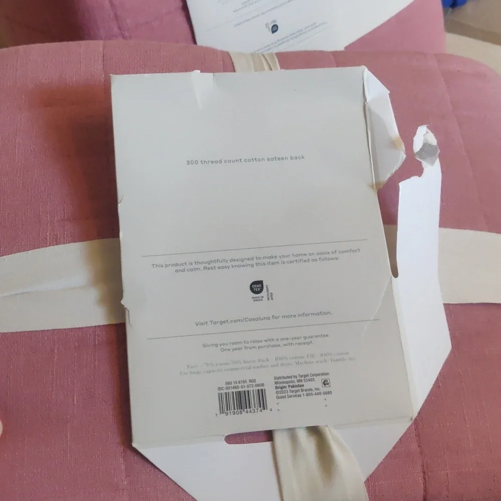 New!Casaluna Quilted Linen Blend Coverlet in Dusty Pink Cottagecore Y2K Retro